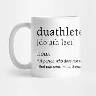 Duathtlete Definition | Duathlon Sport Mug